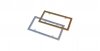 PORTAPLACA PLASTICO DIAMANTE CROMO