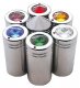 UP BOTON CROMO DIAMANTE AMBAR P/RADIO CB (PAR)