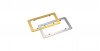 PORTAPLACA METAL LISO CROMADO
