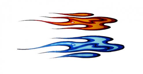 KIT VISTAS &Prime;FASHION&Prime;FLAMAS 23x82 CM (PAR)