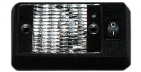 LUZ INTERIOR RECT.NEGRA 4 1/8&Prime; C/SWITCH